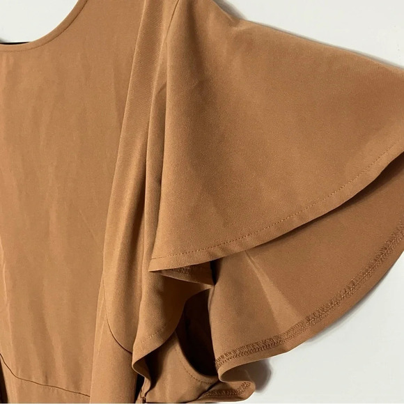 Lane Bryant Belted Lena Dress Camel Size 24 NWT - Picture 6 of 8